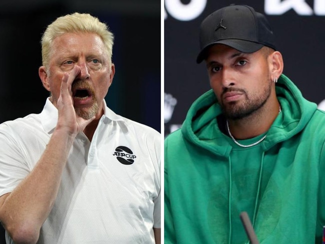 Boris Becker and Nick Kyrgios