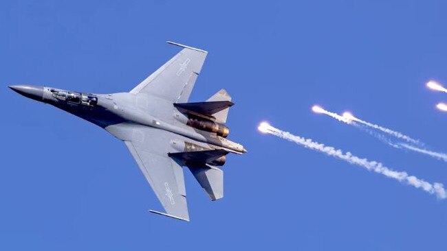 A Chinese J-16 jet fighter. Picture: Supplied