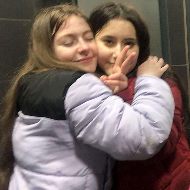 Best friends Kiea McCann, 17 and Dlava Mohamed, 16, died holding hands in horror crash on their way to a school formal. Picture: Supplied