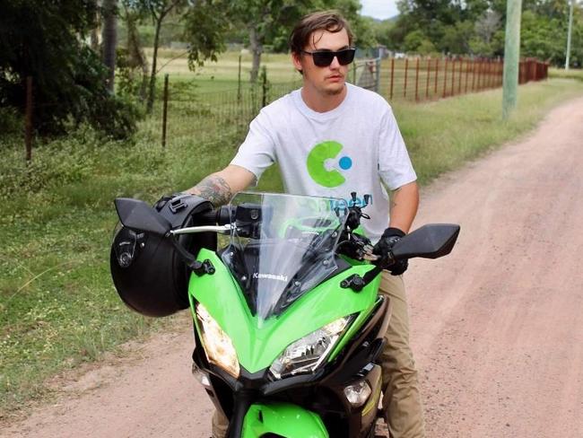 Brendan Tyrrell on his favourite bike which he sold.