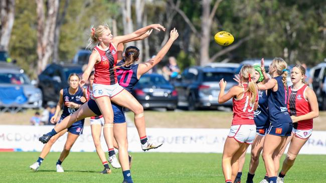 Action from the Tweed Coolangatta v Victoria Point under 17 girls grand final.