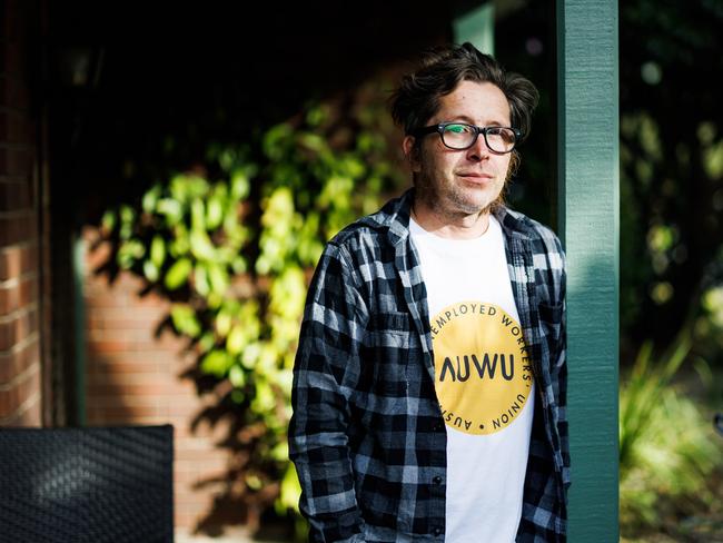 Jez Heywood at his home in Carrum Downs. Picture: Aaron Francis/The Australian