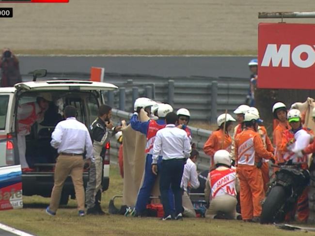 De Angelis hurt in serious MotoGP crash