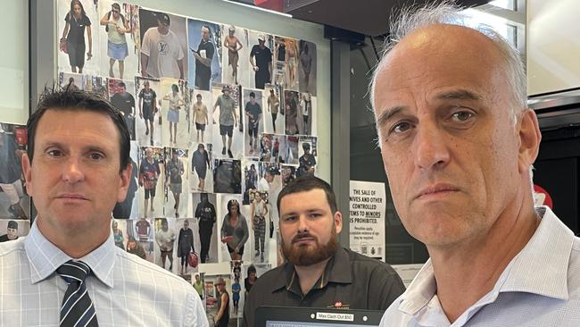 While the North Mackay IGA installs CCTV and a wall of shame of shoplifters, the LNP pledge $40m for small businesses to beef up their security. Photo: Fergus Gregg