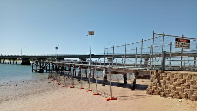 Port Augusta Jetty in disrepair.