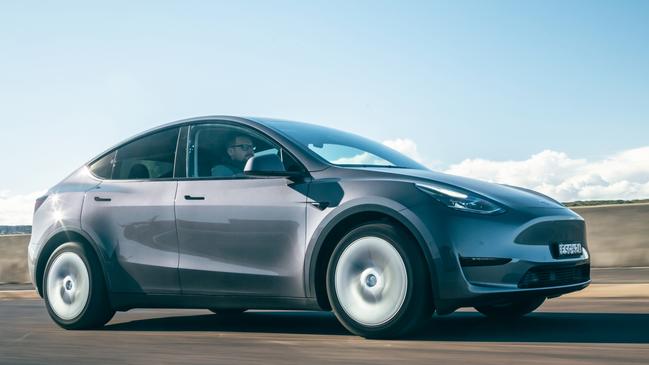 Tesla says more efficient vehicles mean lower fuel bills. Picture: Thomas Wielecki.