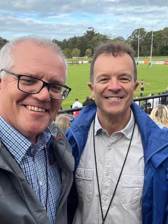 Scott Morrison with Mark Speakman. Picture: Instagram