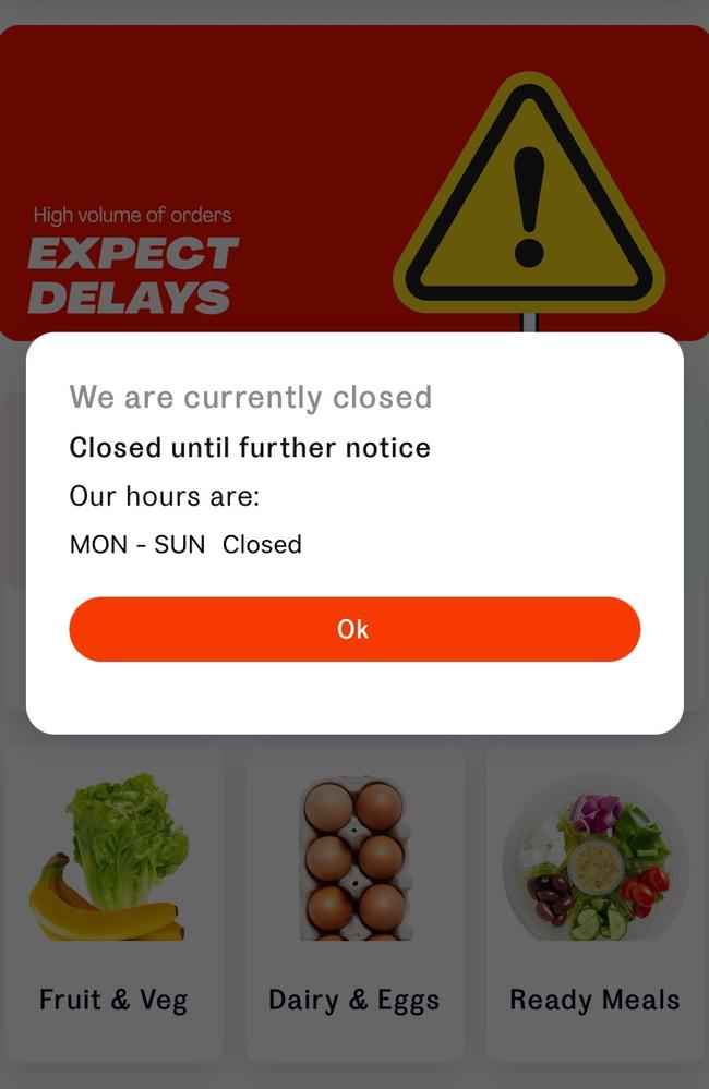 Customers have been cut off from the app since Monday. Picture: Supplied