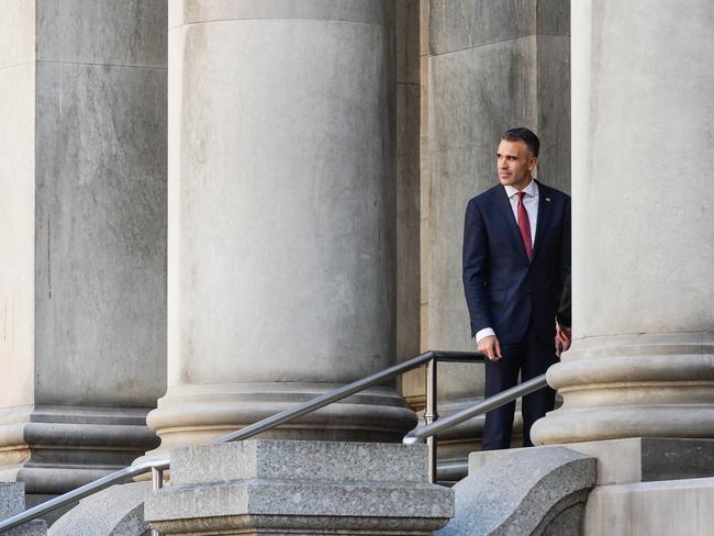 MAY 3, 2022: Premier Peter Malinauskas outside Parliament House during the opening of the 55th Parliament. Picture: Brenton Edwards