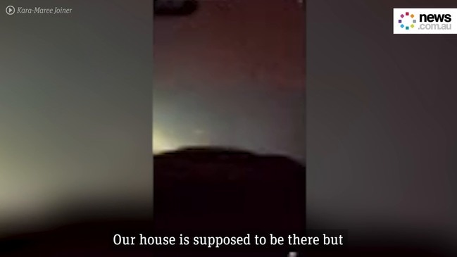 'Our house is burning' - Woman captures footage of her house being engulfed in flames