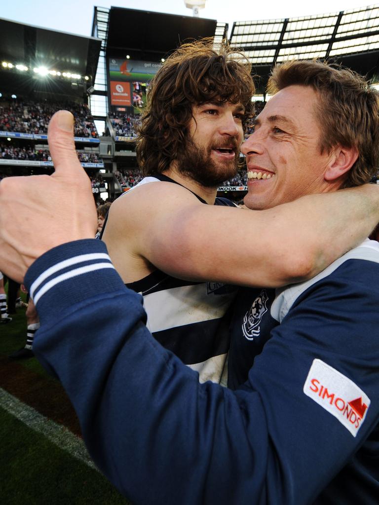 Mark Thompson went on to win two premierships as Geelong coach.