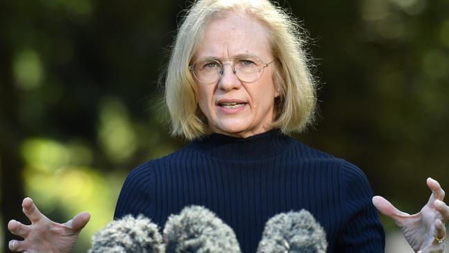 Queensland Chief Health Officer Dr Jeannette Young is on a panel of health experts that has declared it is safe for children to return to school. Picture: Darren England/AAP