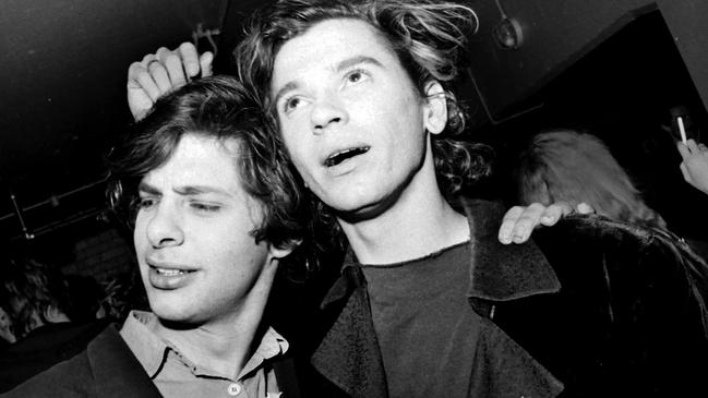 Director Richard Lowenstein with Michael Hutchence of INXS.