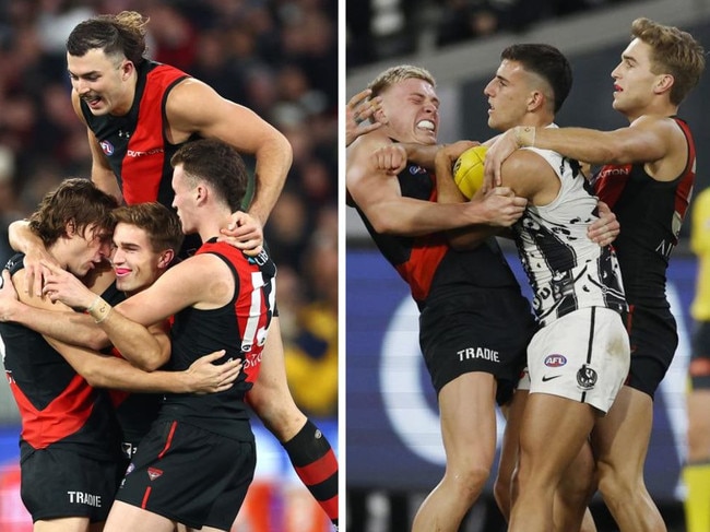 Essendon kept Nick Daicos quiet on the night. Photos: Getty Images/News Corp