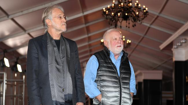 President of The Recording Academy Neil Portnow (left) and Executive producer Ken Ehrlich ahead of today’s awards. Picture: Kevin Winter/Getty