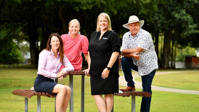 Dr Jo Lukins, Kellie Stephenson, Teresa Hudson and Brad Webb. Picture: Alix Sweeney