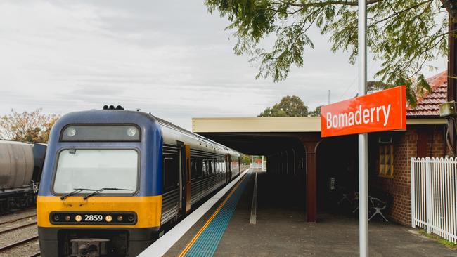 The Bomaderry to Kiama train line uses a diesel engine train. Picture: Van Mal Group Construction.