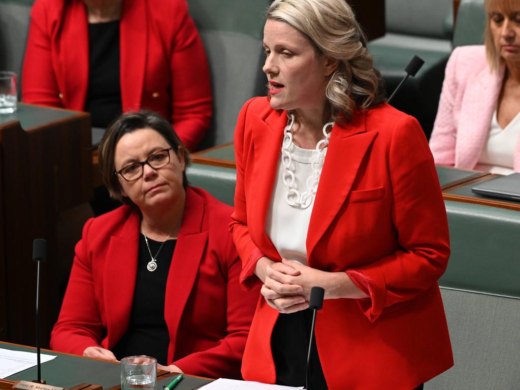 Minister for Home Affairs and Minister for Cyber Security, Clare O'Neil during question time at Parliament House Canberra. Picture: NCA NewsWire / Martin Ollman