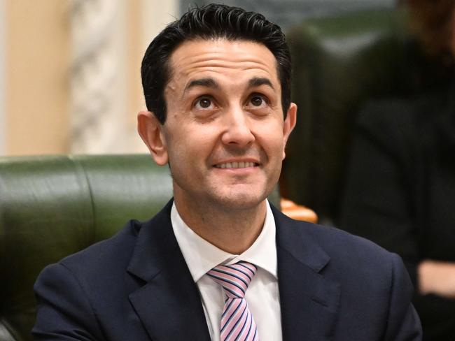 26/10/2023: Opposition Leader David Crisafulli duriing question time during the sitting of state parliament pic: Lyndon Mechielsen/Courier Mail