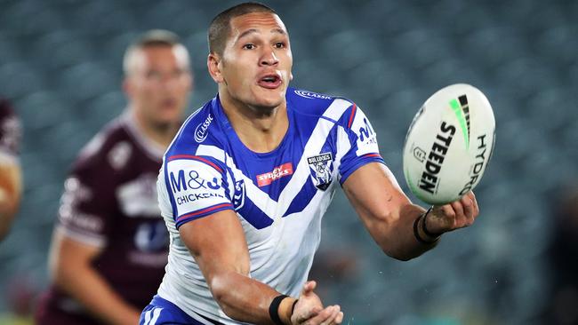 Dallin Watene-Zelezniak is one of four Bulldogs players on the NRL Rich 100 list. Picture: AAP Image/Brendon Thorne