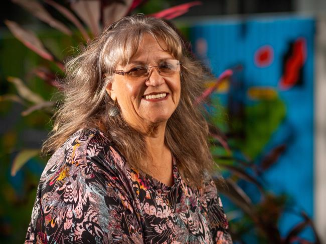 Indigenous woman Colleen Rosas dropped out of school in year 8 and now she's starting a law degree as a grandmother. Photograph: Che Chorley