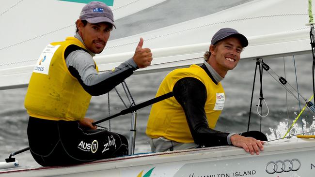 Mathew Belcher (left) and Will Ryan will defend their 470 class title in Rio.