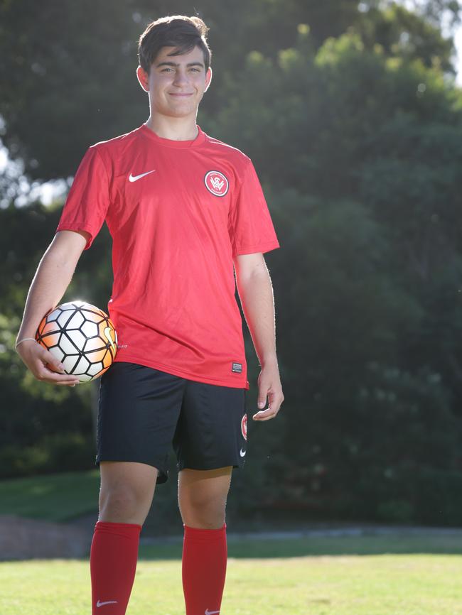 Kosta has played football since he was five. Picture: Tim Clapin