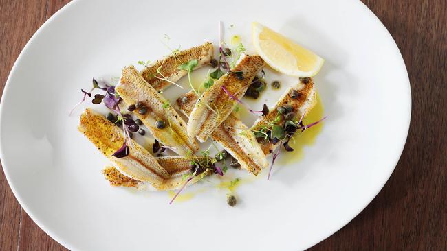 Whiting at Bacash Restaurant. Picture: Rebecca Michael.