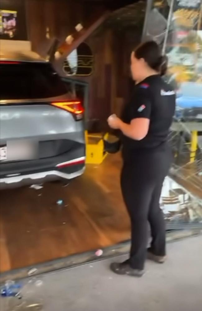 Car smashes into Mooloolaba chook shop, Sunshine Coast. Picture: Instagram.