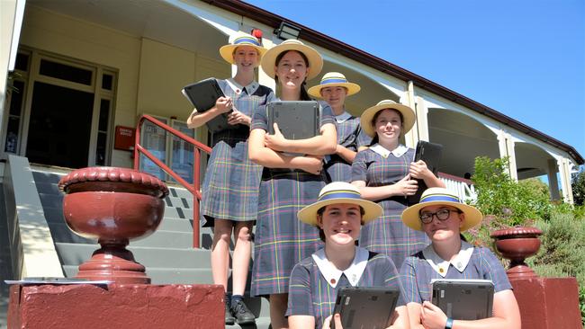 Fairholme College year 10 students were among the secondary students to record top performing NAPLAN results. Picture: Morgan Burley
