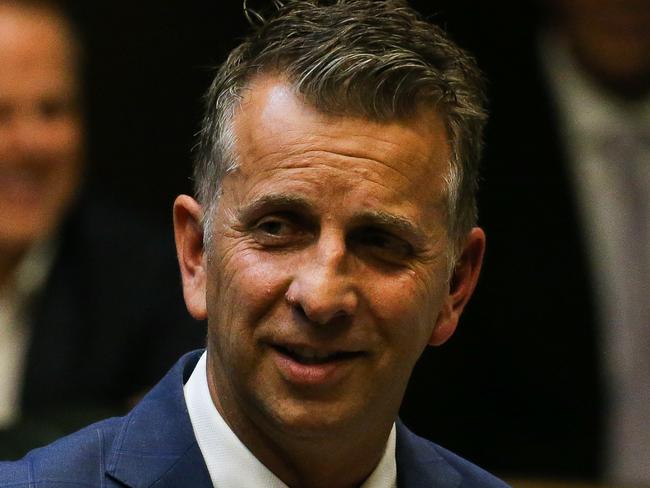 SYDNEY, AUSTRALIA - NewsWire Photos, NOVEMBER 24 2021: Andrew Constance gives a valedictory speech following Question Time, in the Legislative Assembly at New South Wales Parliament House in Sydney. Picture: NCA Newswire / Gaye Gerard - POOL via NCA Newswire