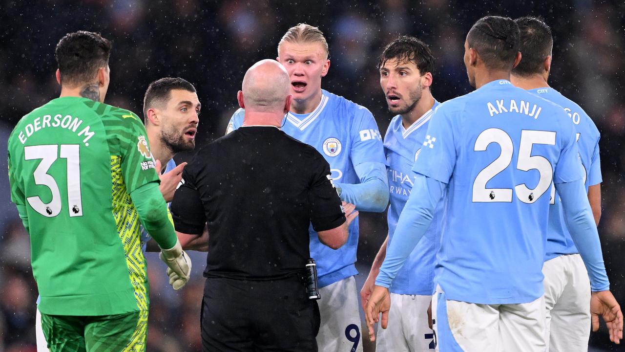 The new proposals from the IFAB are aimed at improving players' behaviour towards officials. (Photo by Stu Forster/Getty Images)