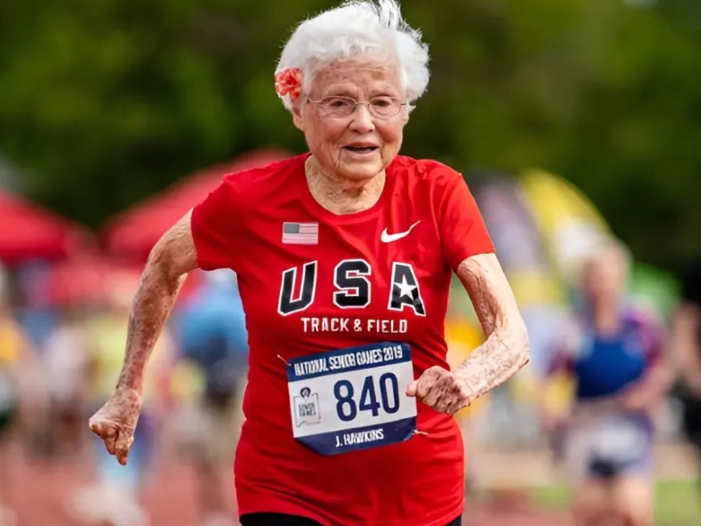 Julia Hawkins competing in the National Senior Games on June 17, 2024 National Senior Games Association/Brit Huckabay