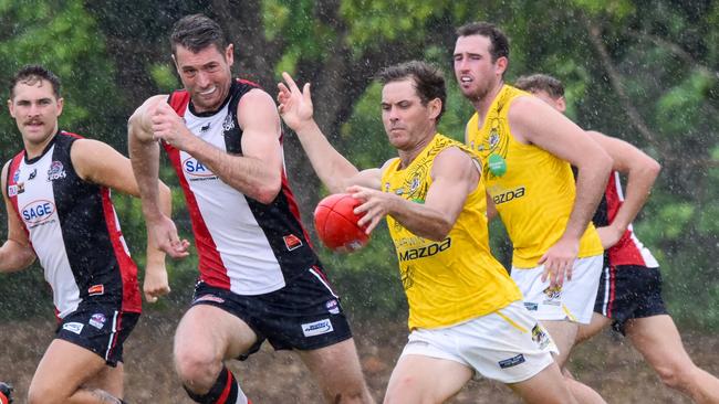 The Nightcliff Tigers will take on top side Southern Districts at Nightcliff Oval in Round 14. Picture: Tymunna Clements / AFLNT Media