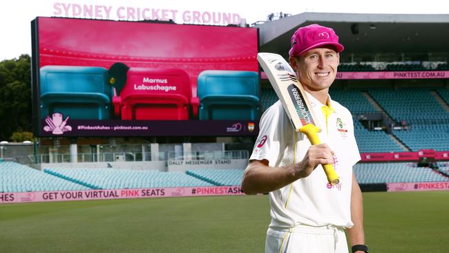 The Ashes Pink Test at the SCG will be particularly emotional for Marnus Labuschagne. Picture: Richard Dobson