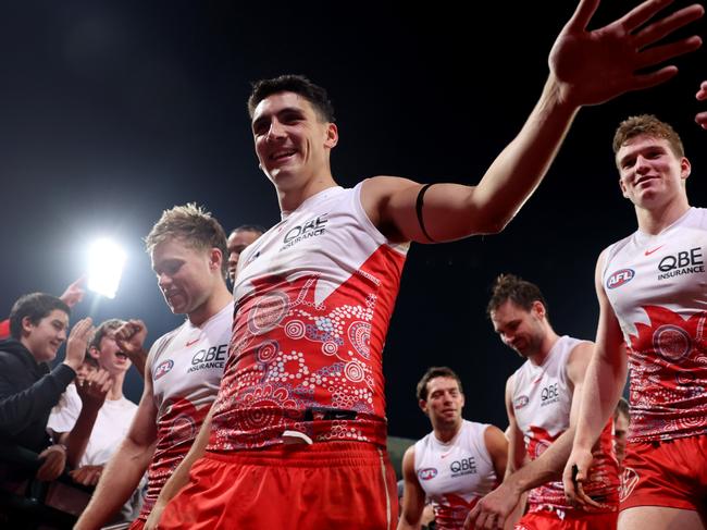 Cox admitted the Swans have spoken with McInerney after he received his second suspension of the season. Picture: Cameron Spencer/Getty Images