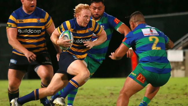 Action from this year’s Australian Rugby Club Championship at Ballymore. “Doubles” Daley wants a national club competition. Picture: Sarah Marshall/AAP