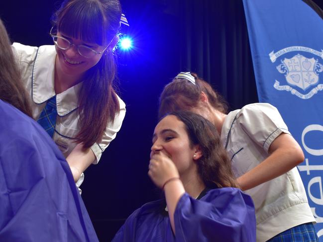 Year 12 students at Loreto College 'Rocked the Chop' for the Cancer Council's Ponytail Project.
