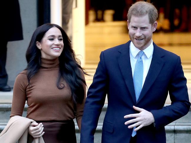 The address for the security bill for the Duke and Duchess of Sussex, remains unclear, with Buckingham Palace refusing to release any details. Picture: Getty Images