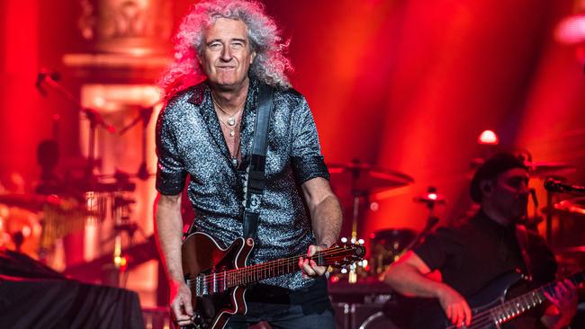 Brian May at AAMI Park, Melbourne. Picture: Jake Nowakowski