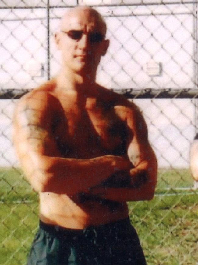 A younger Gavin Preston in prison. Picture: Supplied