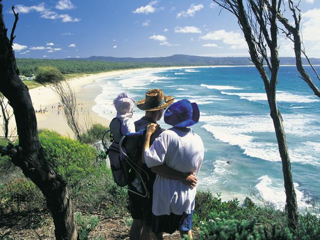 Bookings for Pambula Beach on the NSW south coast have skyrocketed. Picture: Tourism NSW