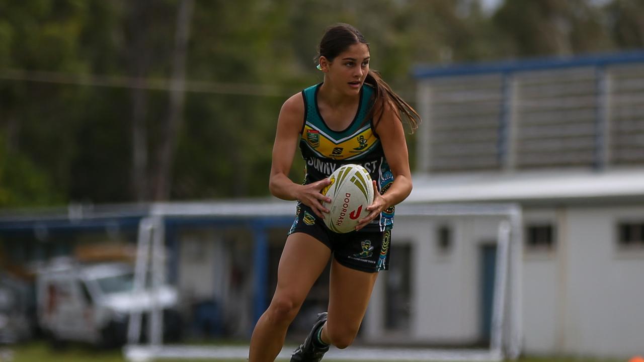 Ellie Walker has been selected in the Broncos Q Youth Academy for 2023. Picture: Touch Football Australia