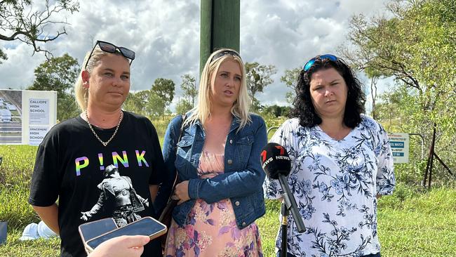 Gracemere parents Cindy O'Brien, Sarah Summerell and Jessica Lahrs want to see a high school built at Gracemere by 2028 on a lot of land already owned by the Education Department on the corner of Johnson Road and Lucas Street.