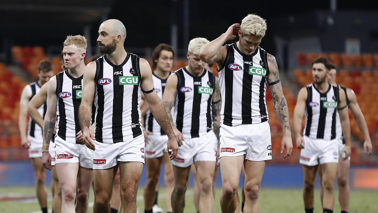 Collingwood had all the play in the last quarter, but couldn’t win. Photo: Ryan Pierse/Getty Images.