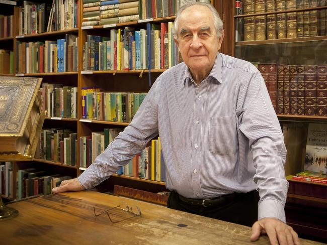 Charles Stitz, bookseller and author at his shop in Albury NSW