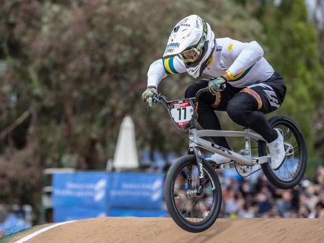 Gold Coast BMX star Kai Sakakibara in action. Picture: Facebook