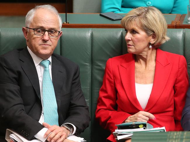 Julie Bishop has the top job while Malcolm Turnbull is in Israel.  Picture Kym Smith