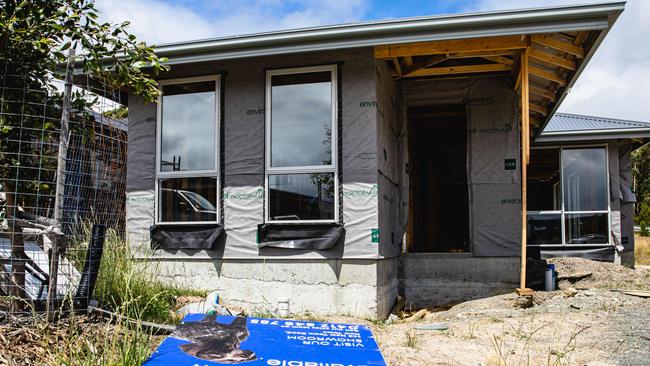 Half completed Hotondo Home in Kingston after Hotondo goes into receivership. Photo: Linda Higginson.