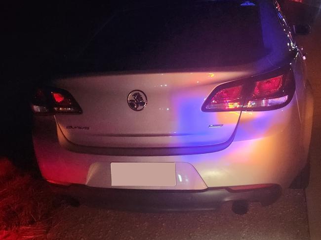 The car that was going above the speed limit. Picture: SAPOL